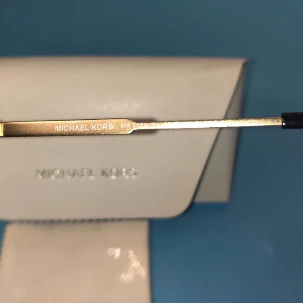 Michael Kors Cheyenne MK1109 Aviator Sunglasses Gold Smoke Gradient 10148G 60mm